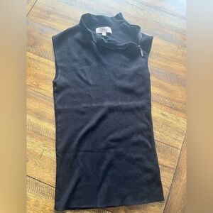 Philosophy sweater tank with shoulder zip - dressier